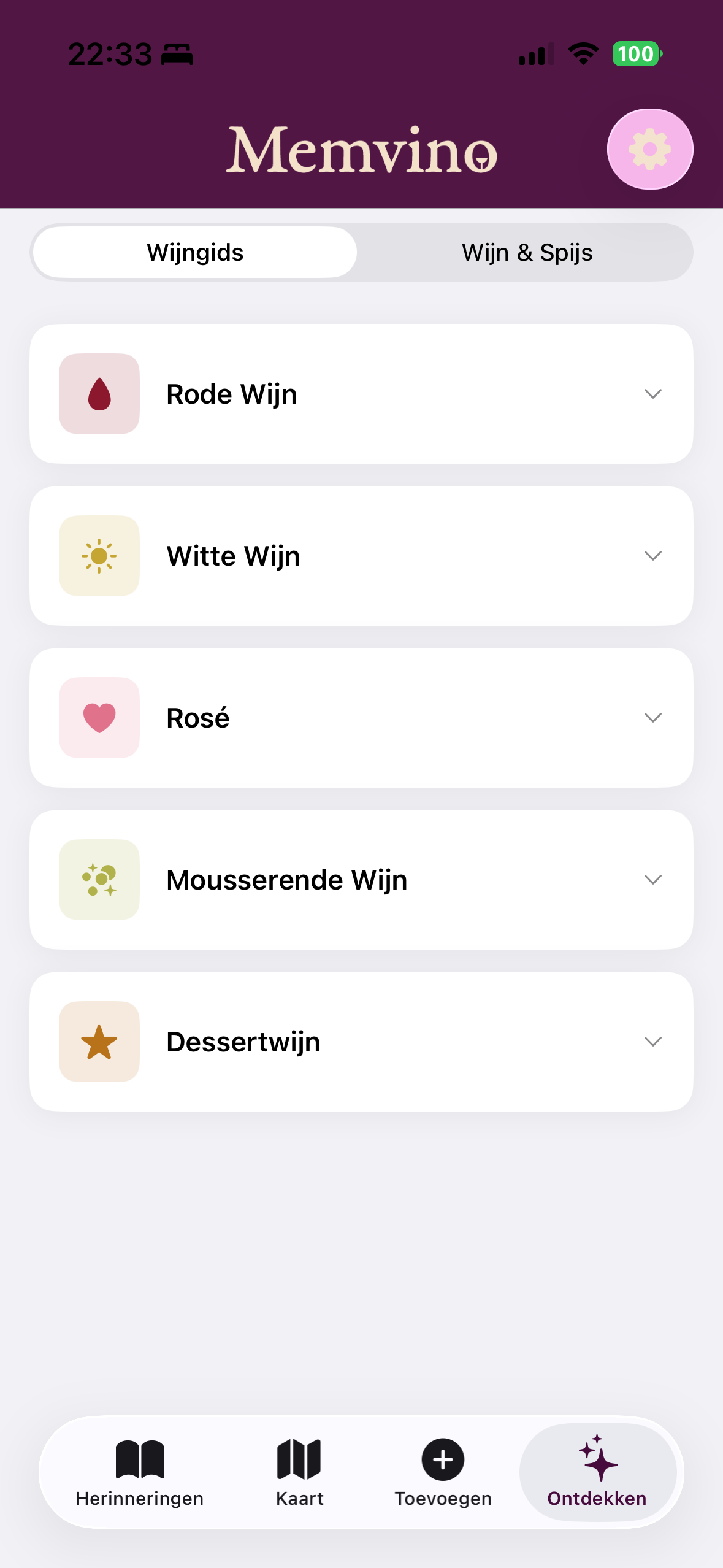 Memvino — Ontdekken
